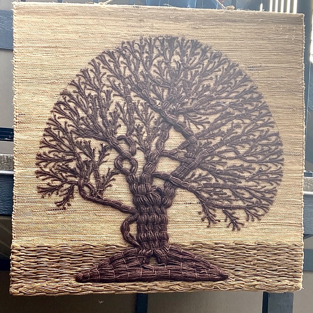 Artisan Wall Art | Woven 3D 'Tree of Life' Handmade OOAK Decor: Weaving, Macrame